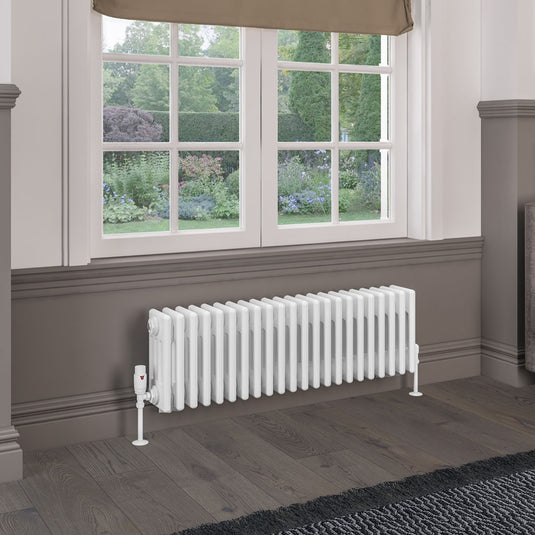 Eastbrook Rivassa 4 Column Radiator 300 x 1010mm Gloss White | 81.0068