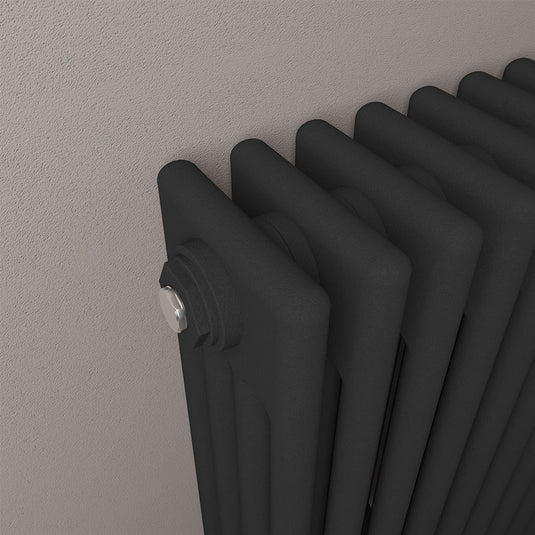 Eastbrook Rivassa 4 Column Radiator 300 x 1373mm – Matt Black | 81.0239