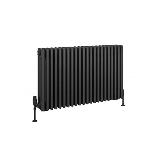 Eastbrook Rivassa 4 Column Radiator 600 x 1010mm - Matt Anthracite | 81.0087