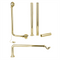 Eastbrook Roll Top Bath Waste Pack Brushed Brass | 98.0041