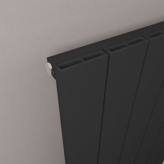 Eastbrook Rosano 1800 x 280mm Aluminium Radiator Matt Black | 86.0003