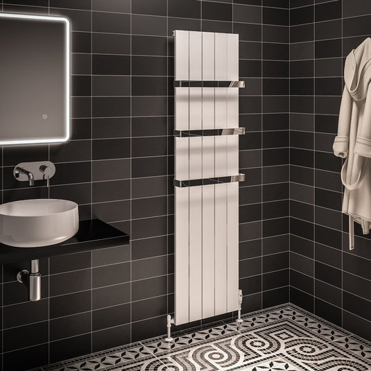 Eastbrook Rosano 1800 x 470mm Aluminium Radiator Matt White | 86.0007