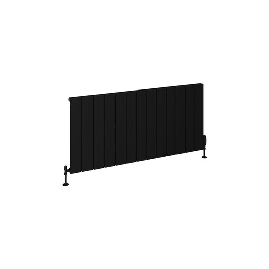 Eastbrook Rosano 600 x 1230mm Aluminium Radiator Matt Black | 86.0024