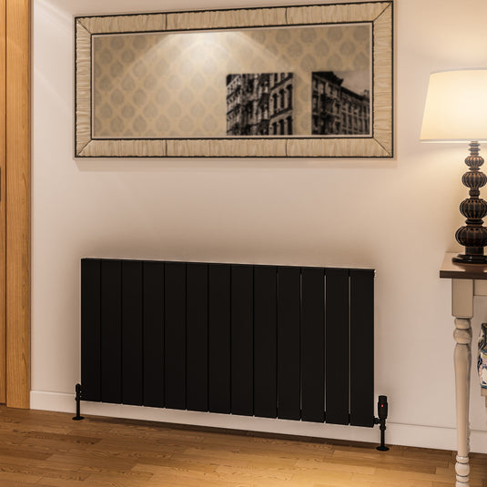 Eastbrook Rosano 600 x 1230mm Aluminium Radiator Matt Black | 86.0024