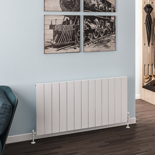 Eastbrook Rosano 600 x 1230mm Aluminium Radiator Matt White | 86.0022
