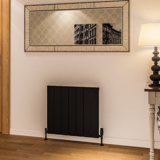 Eastbrook Rosano 600 x 660mm Aluminium Radiator Matt Black | 86.0015