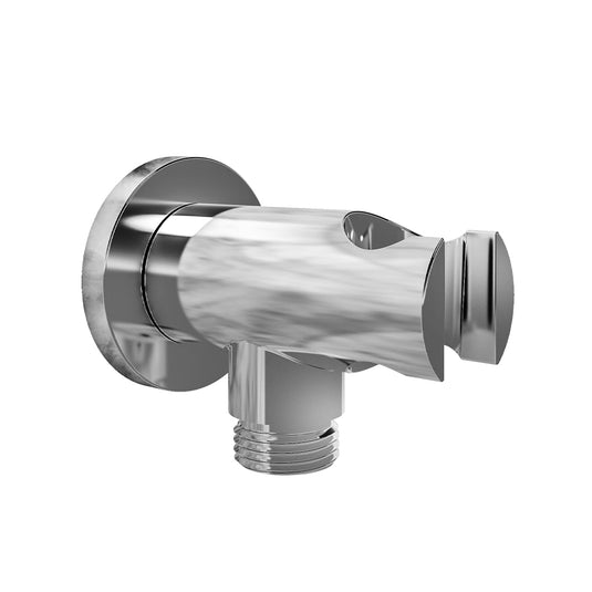 Eastbrook Round Outlet Elbow with Shower Holder Chrome | 93.0106