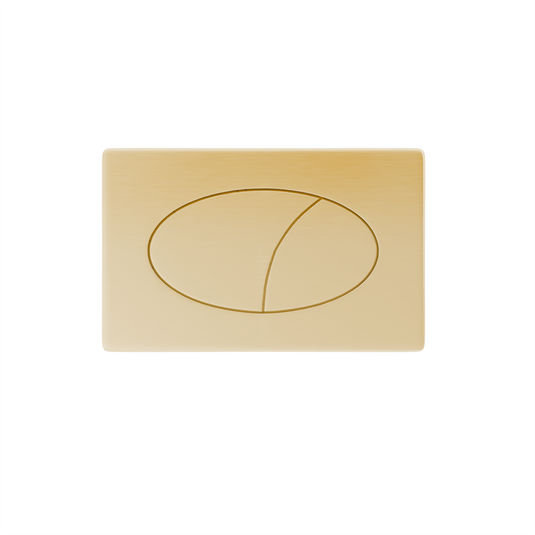Eastbrook Round Pneumatic Push Plate Flush Plate Brushed Brass | 90.0016