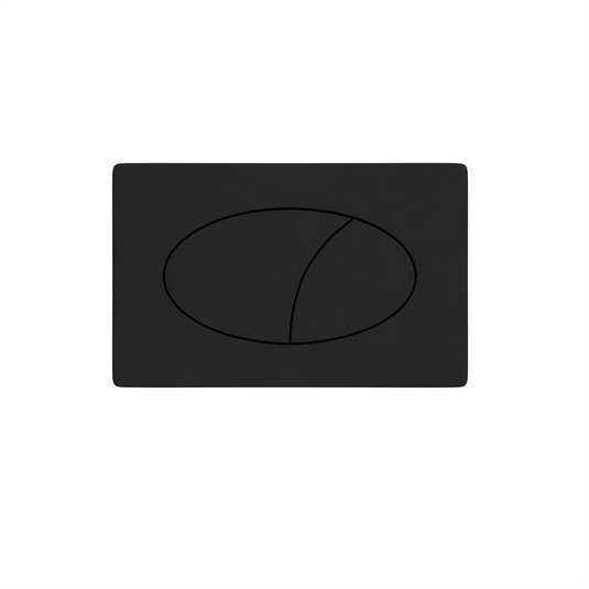 Eastbrook Round Pneumatic Push Plate Flush Plate Matt Black | 90.0015