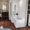 Eastbrook Shannon L‑Shape Universal End Bath Panel 750 x 510mm White | 42.5033