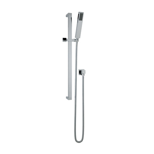 Eastbrook Sheer Rectangular Slide Rail Kit with Shower Handset Hose & Outlet Elbow Chrome | 93.0045