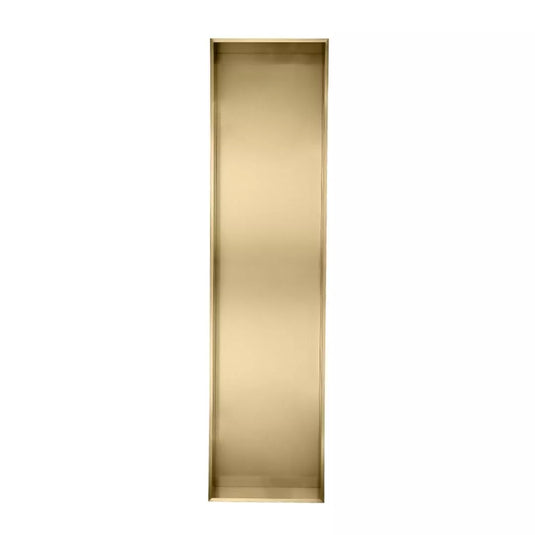 Eastbrook Shower Niche 1200 x 300mm Brushed Brass | 52.723 - Envy Bathrooms Ltd