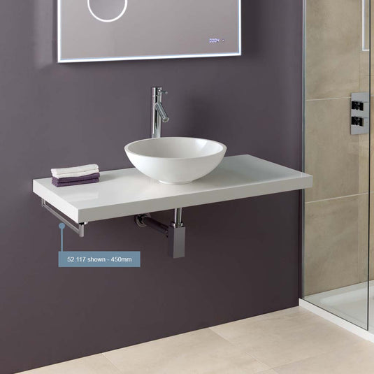 Eastbrook Single Towel Rail 550mm Chrome | 52.118