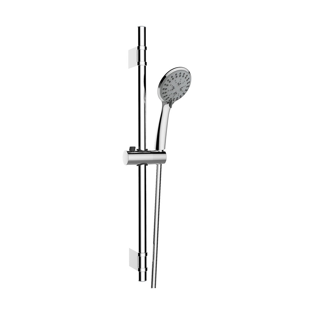 Eastbrook Slim Sliding Riser Kit 640mm Tall Shower Handset Hose Outlet