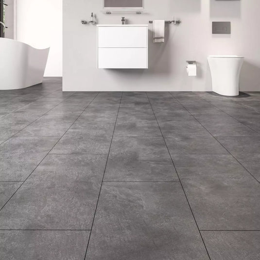 Eastbrook SPC Flooring Tile Collection 606 x 303mm Charcoal Slate | 31.0008 - Envy Bathrooms Ltd