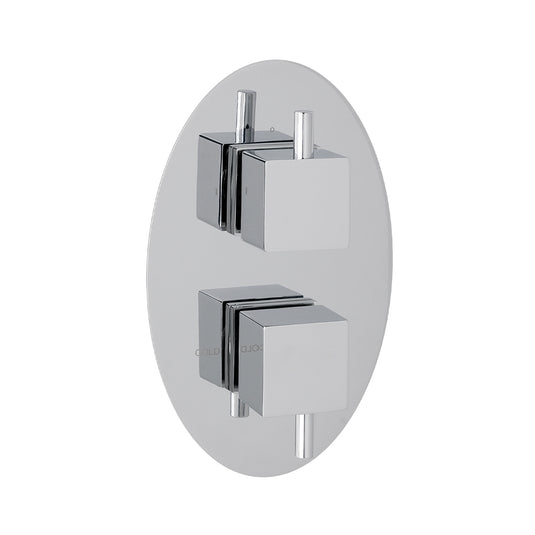 Eastbrook Square Lever Control Handle for Valve Plates (Single) Chrome | 68.0012