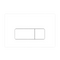 Eastbrook Square Pneumatic Push Plate Flush Plate Matt White | 90.0011