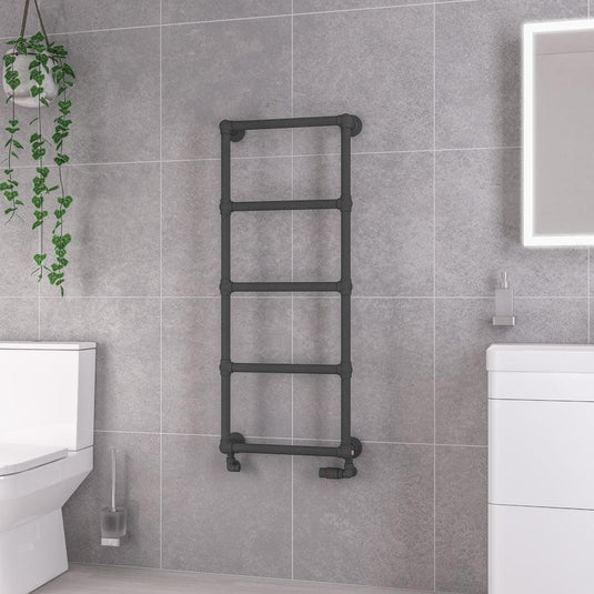 Eastbrook Stour 1195 x 500mm Towel Rail Matt Anthracite | 41.0439