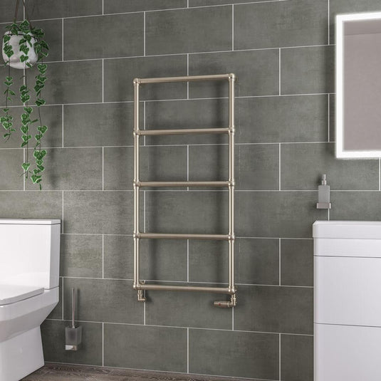 Eastbrook Stour 1195 x 600mm Towel Rail Brushed Brass | 41.0380