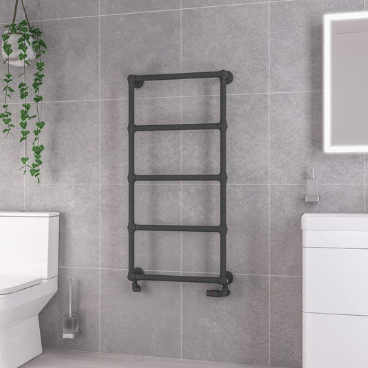 Eastbrook Stour 1195 x 600mm Towel Rail Matt Anthracite | 41.0440