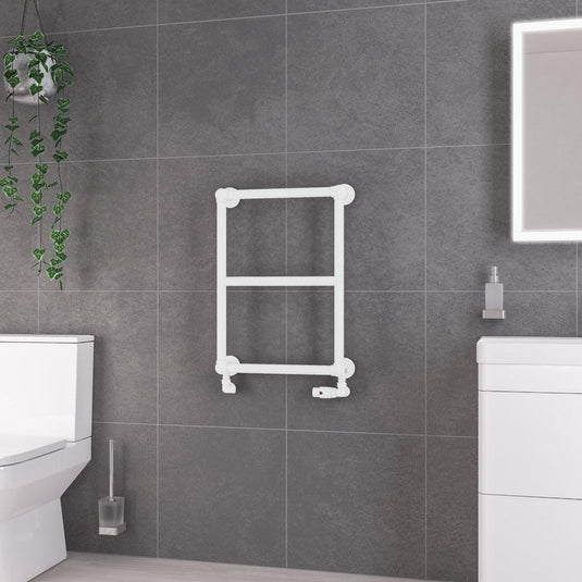 Eastbrook Stour 690 x 500mm Towel Rail Matt White | 41.0431