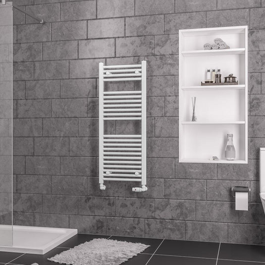 Eastbrook Straight Biava 1118 x 450mm Towel Multirail Gloss White | 41.0282