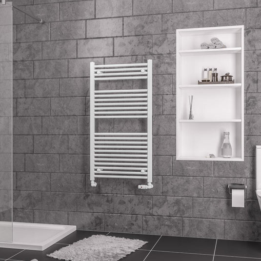 Eastbrook Straight Biava 1118 x 600mm Towel Multirail Gloss White | 41.0283