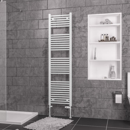 Eastbrook Straight Biava 1720 x 450mm Towel Multirail Gloss White | 41.0285