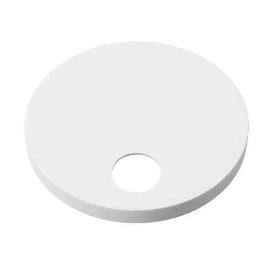 Eastbrook Toilet Seat Hinged Cover Caps & Fixings (50mm) Matt White | 26.1012