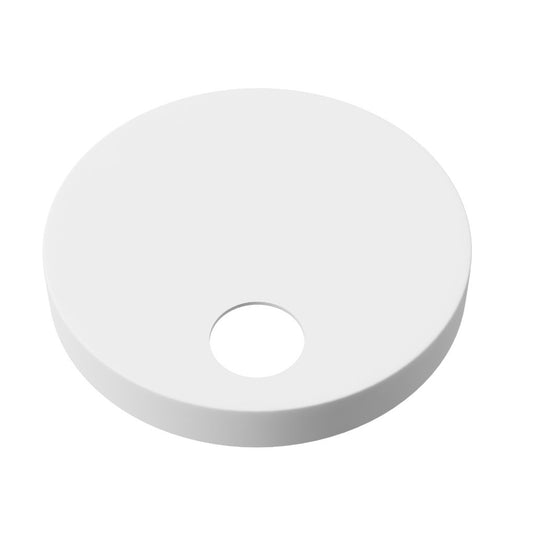 Eastbrook Toilet Seat Hinged Cover Caps & Fixings (60mm) Matt White | 26.1015