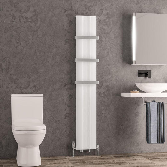 Eastbrook Trent 1800 x 280mm Aluminium Radiator Matt White | 41.0474