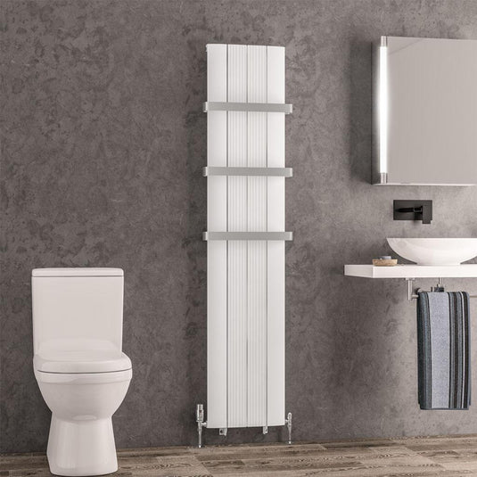 Eastbrook Trent 1800 x 375mm Aluminium Radiator Matt White | 41.0475