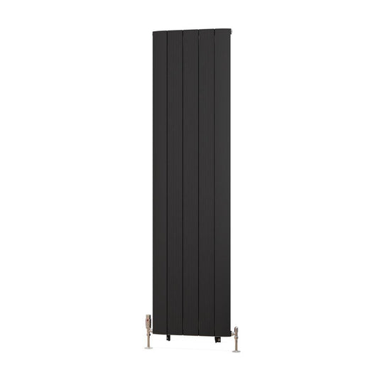 Eastbrook Trent 1800 x 470mm Aluminium Radiator Matt Black | 41.0486