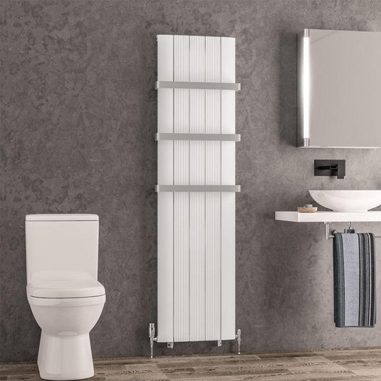 Eastbrook Trent 1800 x 470mm Aluminium Radiator Matt White | 41.0476