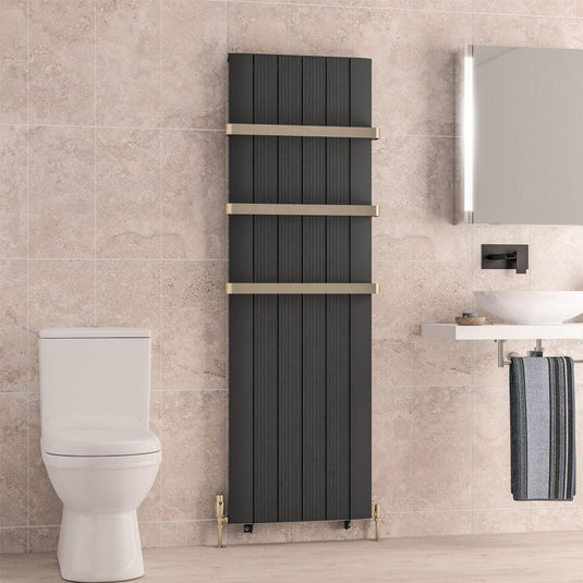 Eastbrook Trent 1800 x 565mm Aluminium Radiator Matt Anthracite | 41.0482