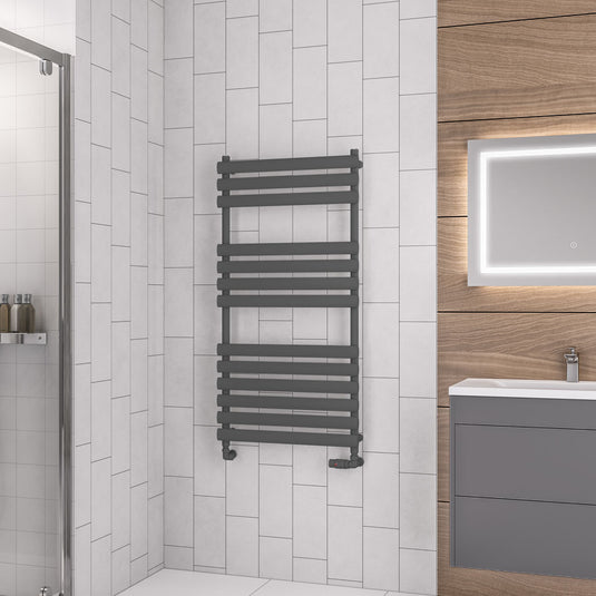 Eastbrook Tunstall 1200 x 600mm Towel Rail Matt Anthracite | 89.0046