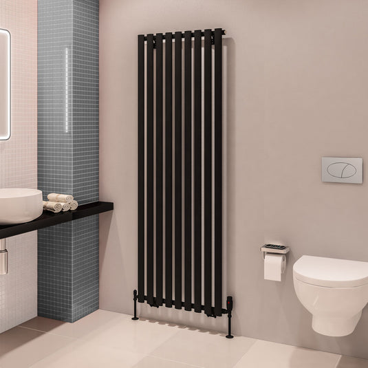 Eastbrook Tunstall 1800 x 630mm Radiator Matt Black | 89.0011