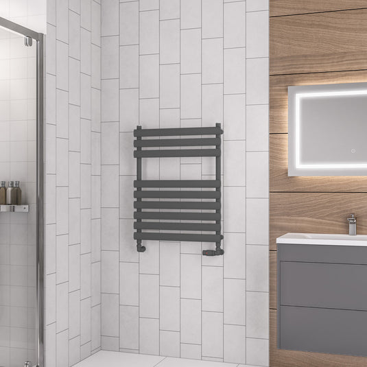 Eastbrook Tunstall 800 x 600mm Towel Rail Matt Anthracite | 89.0042