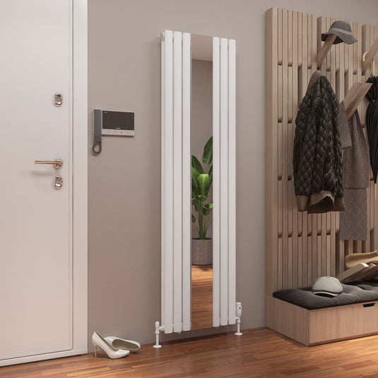 Eastbrook Tunstall Double Mirror Radiator 1800 x 500mm Matt White | 81.0153