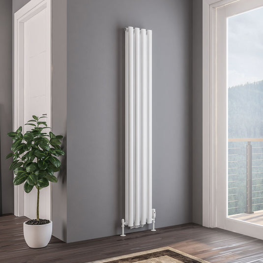 Eastbrook Tunstall Double Radiator 1800 x 280mm Matt White | 81.0140