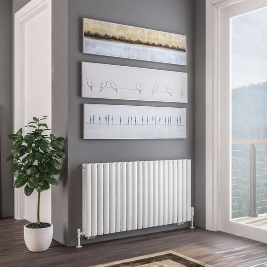 Eastbrook Tunstall Double Radiator 600 x 1179mm Matt White | 81.0139