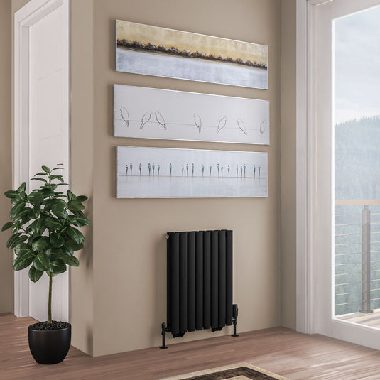 Eastbrook Tunstall Double Radiator 600 x 471mm Matt Black | 81.0201