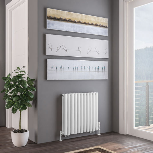 Eastbrook Tunstall Double Radiator 600 x 648mm Matt White | 81.0202