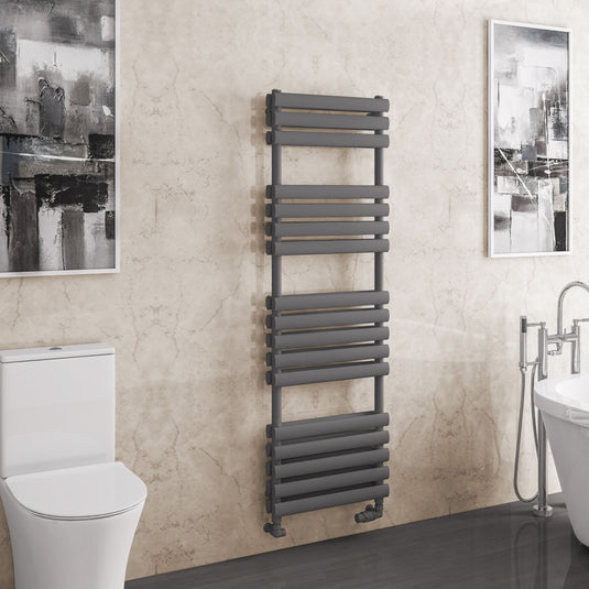 Eastbrook Tunstall Double Towel Rail 1600 x 500mm Matt Anthracite | 81.0163