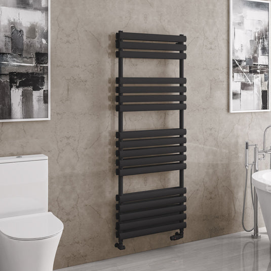 Eastbrook Tunstall Double Towel Rail 1600 x 600mm Matt Black | 81.0185