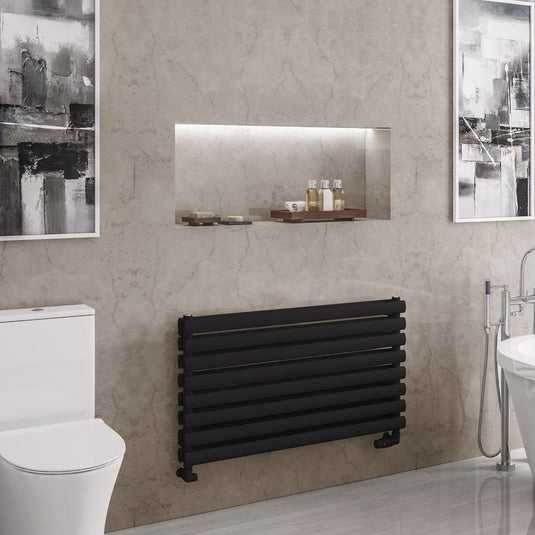 Eastbrook Tunstall Double Towel Rail 560 x 1000mm Matt Black | 81.0179