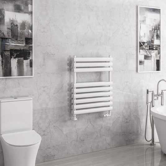 Eastbrook Tunstall Double Towel Rail 800 x 600mm Matt White | 81.0146