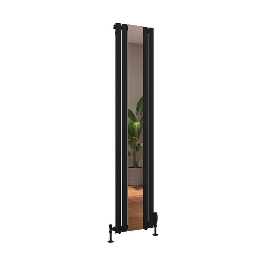 Eastbrook Tunstall Mirror Radiator 1800 x 380mm Matt Black | 81.0186