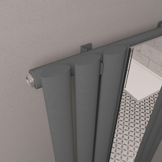 Eastbrook Tunstall Mirror Radiator 1800 x 500mm Matt Anthracite | 81.0169