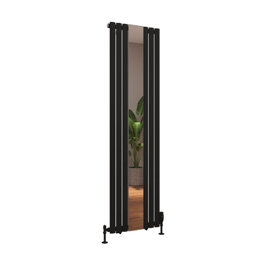 Eastbrook Tunstall Mirror Radiator 1800 x 500mm Matt Black | 81.0187